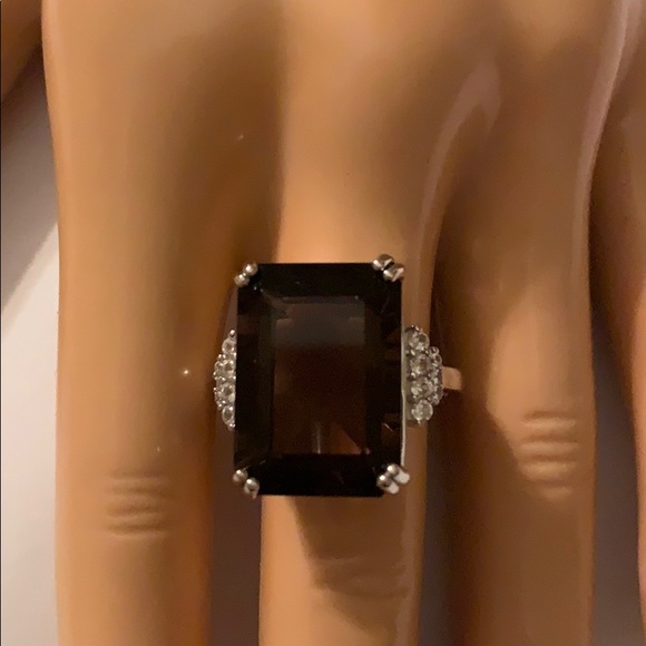 JTV Jewelry - SMOKEY QUARTZ RING, SIZE 8